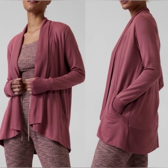 Athleta Sweaters - Athleta Women's Tawny Rose Pranayama Wrap Cardigan
